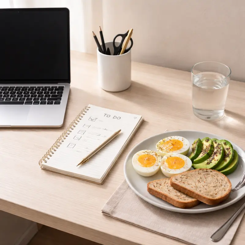 organized-desk-structured-meals-high-performance