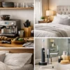 Collage showing upgraded kitchen, sleep, and personal care elements symbolizing a smoother lifestyle.